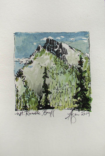 Danielle Hogan artwork 'Mt. Rundle, Banff' at Gallery78 Fredericton, New Brunswick