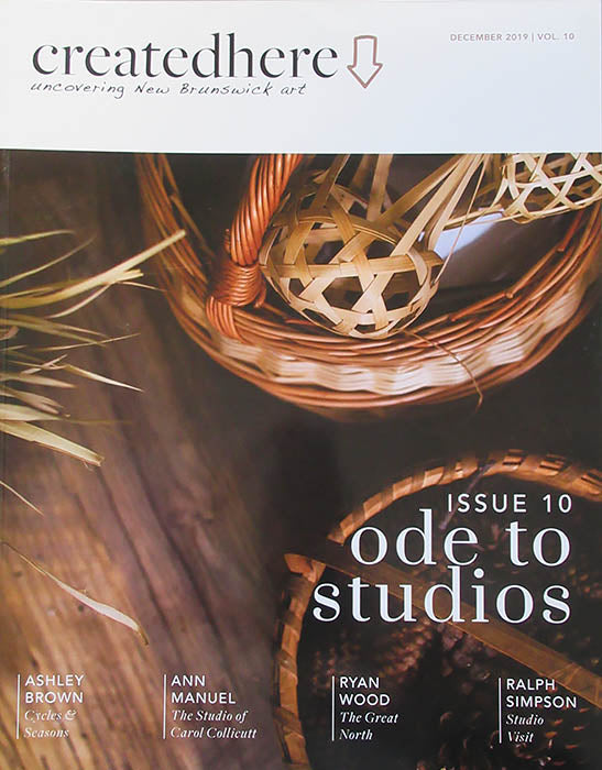 Retail >Books artwork 'CreatedHere Issue 10, ode to studios' at Gallery78 Fredericton, New Brunswick