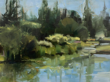 Ann Manuel artwork 'The Pond' at Gallery78 Fredericton, New Brunswick