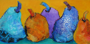 Monica Macdonald artwork 'Pearty of Five' at Gallery78 Fredericton, New Brunswick