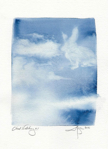 Danielle Hogan artwork 'Cloud Watching #1' at Gallery78 Fredericton, New Brunswick