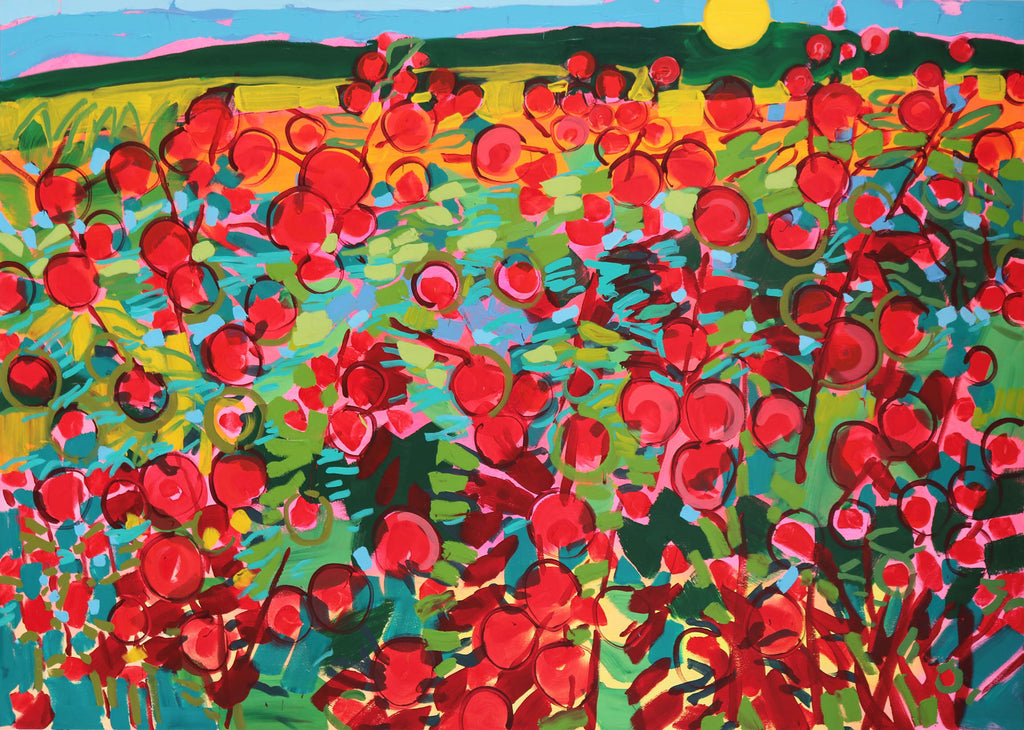 Alexandrya Eaton artwork 'Rosehips (for Sylvie)' at Gallery78 Fredericton, New Brunswick