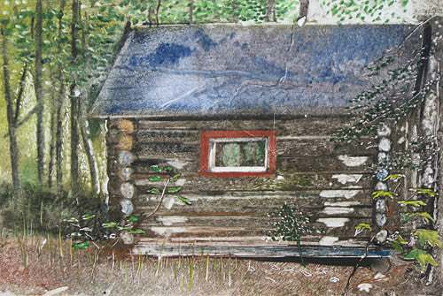 Francis Wishart artwork 'Untitled (Hideout)' at Gallery78 Fredericton, New Brunswick