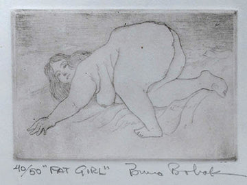 Bruno Bobak, OC, RCA artwork 'Fat Girl' at Gallery78 Fredericton, New Brunswick
