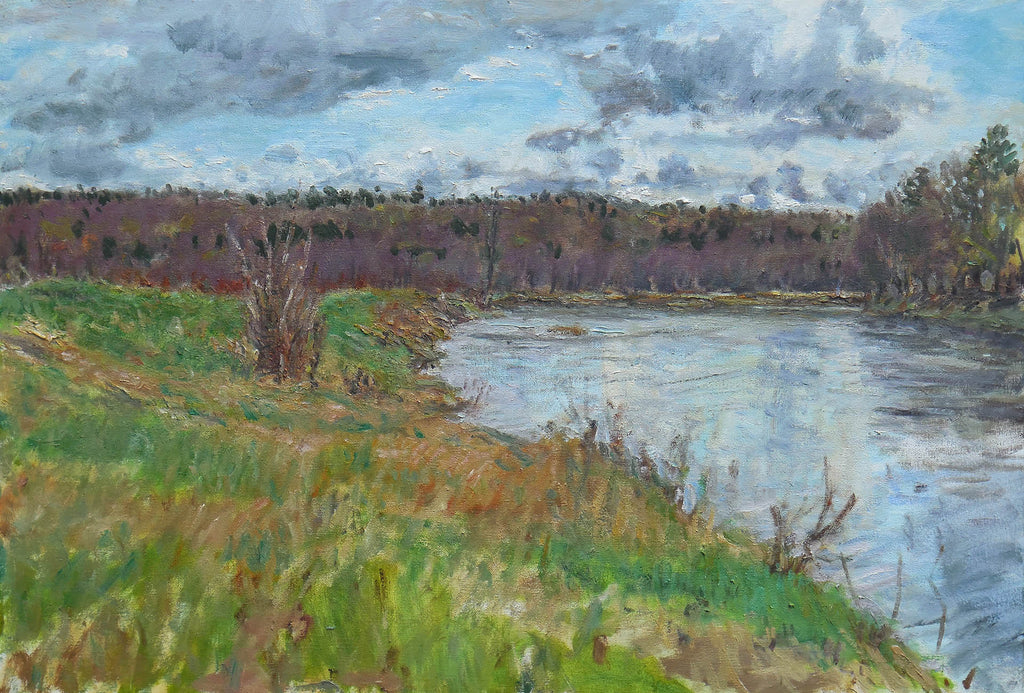 Stephen May artwork 'Nashwaak River in the Spring' at Gallery78 Fredericton, New Brunswick