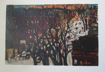 Molly Lamb Bobak, OC, RCA artwork 'Winter In Town' at Gallery78 Fredericton, New Brunswick