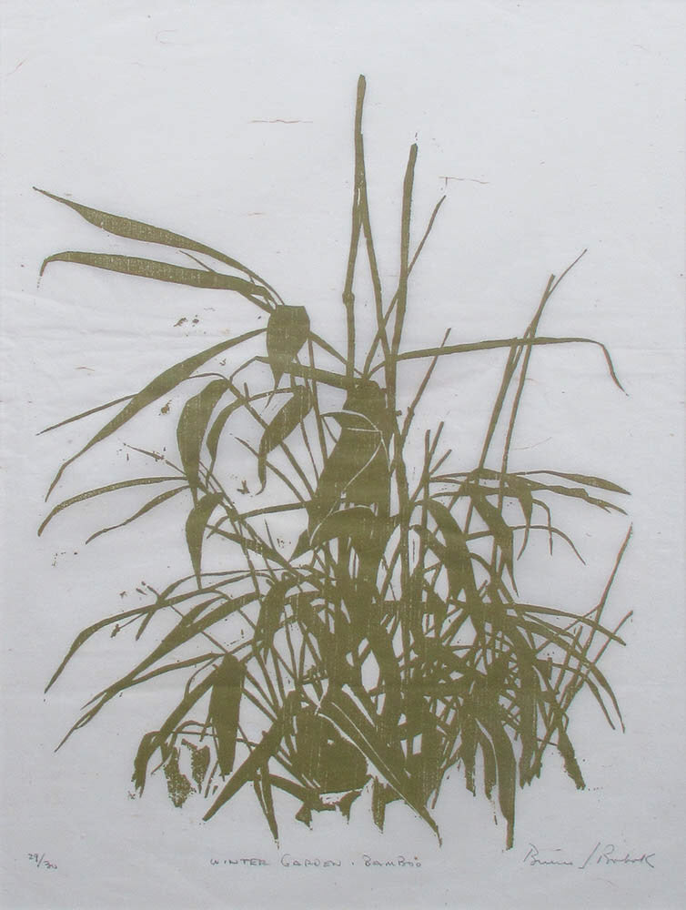 Bruno Bobak, OC, RCA artwork 'Winter Garden Bamboo' at Gallery78 Fredericton, New Brunswick