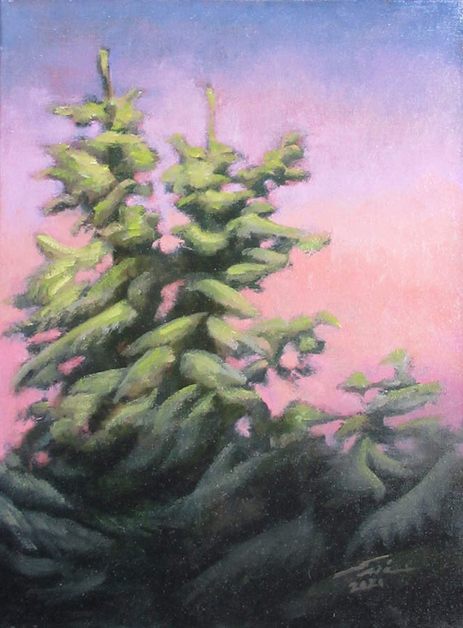 Eric Budovitch artwork 'Trees II' at Gallery78 Fredericton, New Brunswick