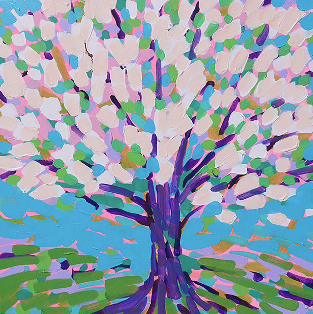 Alexandrya Eaton artwork 'White Tree in Bloom' at Gallery78 Fredericton, New Brunswick