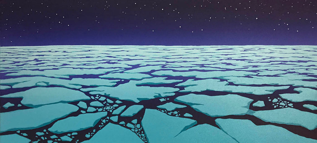 Christine  Koch artwork 'Sea Ice Study XVIII' at Gallery78 Fredericton, New Brunswick
