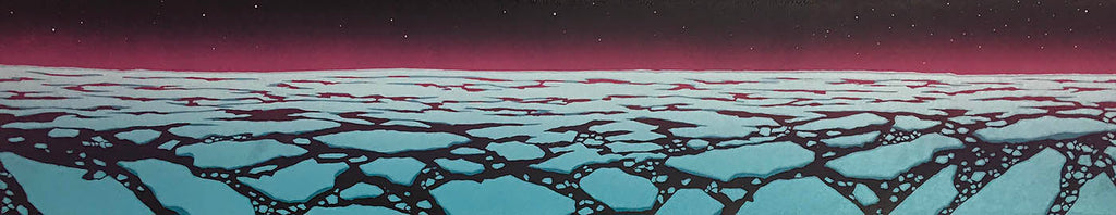 Christine  Koch artwork 'Sea Ice Study XX' at Gallery78 Fredericton, New Brunswick