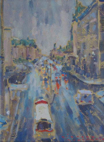 Richard Montpetit artwork 'Rain on Ottawa/Pluie sur Ottawa' at Gallery78 Fredericton, New Brunswick