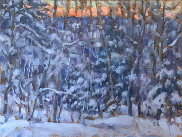 Richard Montpetit artwork 'Nuage orangé' at Gallery78 Fredericton, New Brunswick