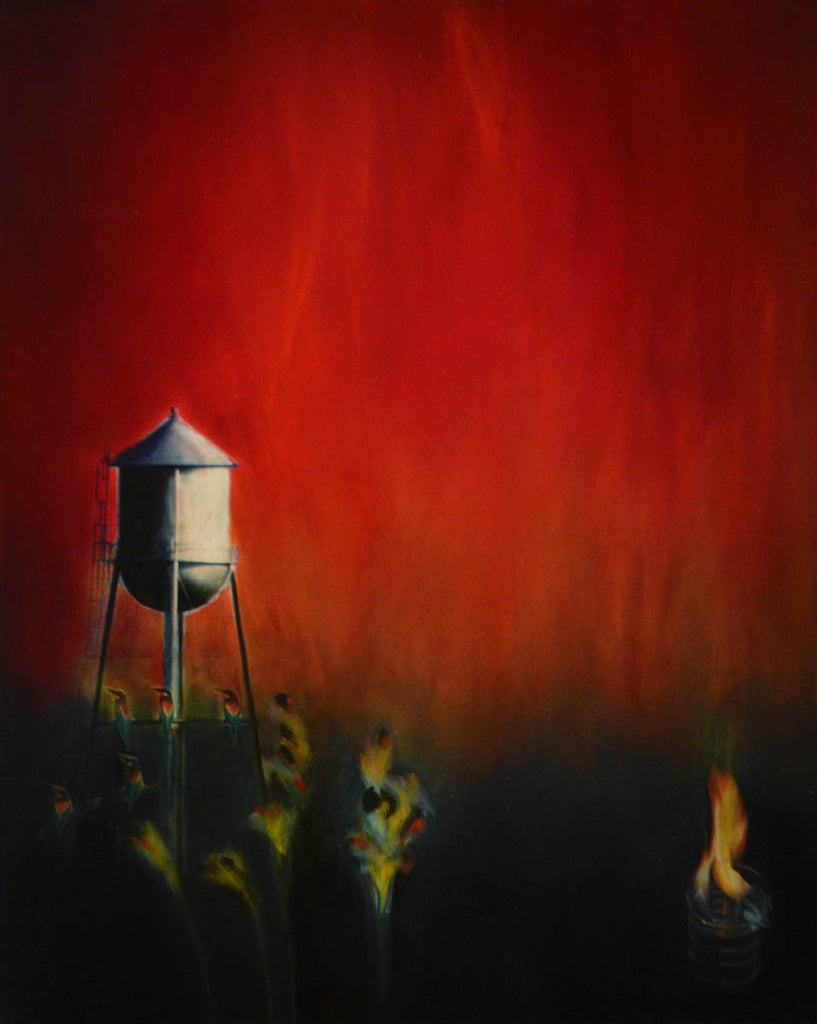 Terry Drahos artwork 'Extinguish' at Gallery78 Fredericton, New Brunswick