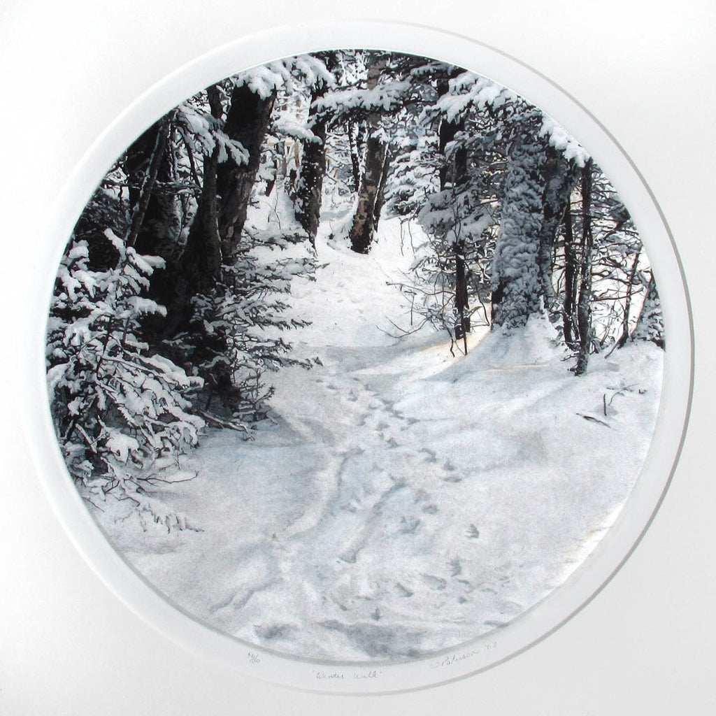 Susan Paterson artwork 'Winter Walk' at Gallery78 Fredericton, New Brunswick