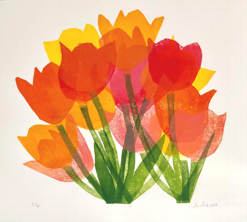 Lori Doody artwork 'Tulips III' at Gallery78 Fredericton, New Brunswick