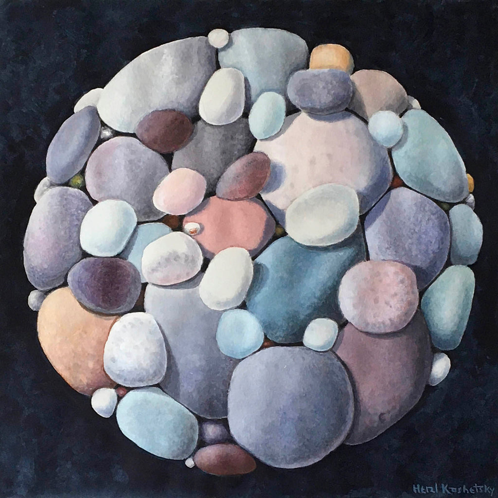 Herzl Kashetsky artwork 'Ball of Stones' at Gallery78 Fredericton, New Brunswick