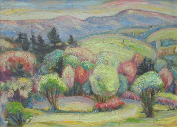 Julia Tilley Crawford artwork 'Untitled (Mountain Landscape)' at Gallery78 Fredericton, New Brunswick