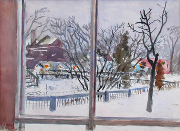 Goodridge Roberts artwork 'Untitled (Winter View)' at Gallery78 Fredericton, New Brunswick