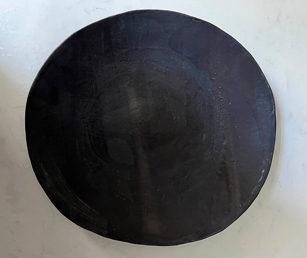 Heather Waugh Pitts artwork 'Black Porcelain Series, 13" Plate' at Gallery78 Fredericton, New Brunswick