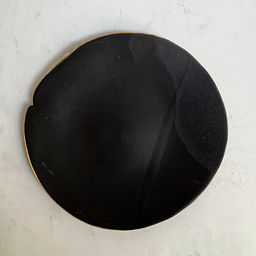 Heather Waugh Pitts artwork 'Black Porcelain Series, 10" Plate' at Gallery78 Fredericton, New Brunswick