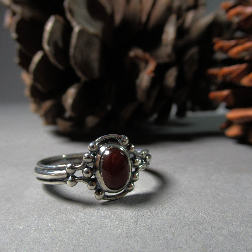 Laura Boudreau artwork 'Carnelian Ring, Size 12' at Gallery78 Fredericton, New Brunswick