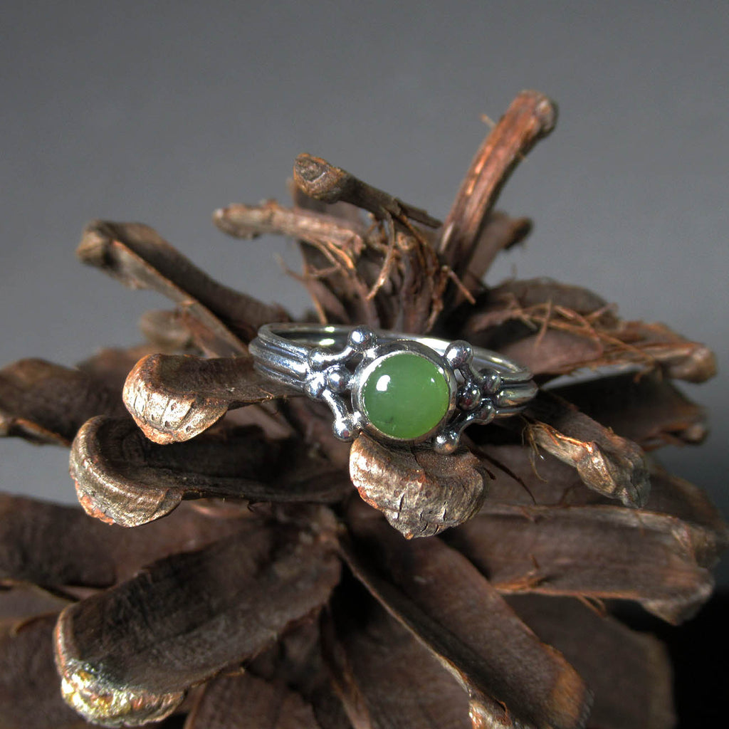 Laura Boudreau artwork 'Nephrite Jade Ring, Size 10' at Gallery78 Fredericton, New Brunswick