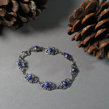 Laura Boudreau artwork 'Lapis Lazuli Bracelet, Size 8' at Gallery78 Fredericton, New Brunswick