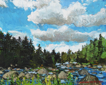 Jonathan MacDonald artwork 'At Parks Brook' at Gallery78 Fredericton, New Brunswick