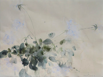Molly Lamb Bobak artwork 'untitled (Amy's White Roses)' at Gallery78 Fredericton, New Brunswick