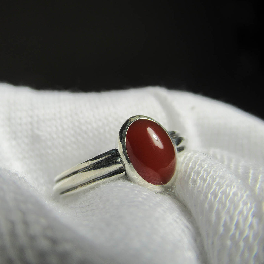 Laura Boudreau artwork 'Carnelian Ring, Size 6' at Gallery78 Fredericton, New Brunswick