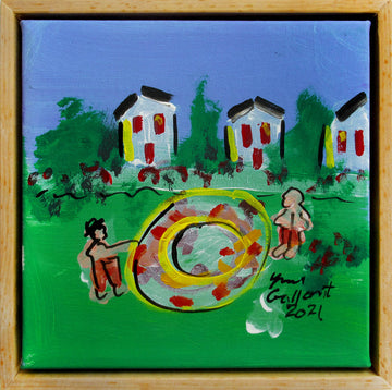 Yvon Gallant artwork 'Y fait chaud août 420 - #1 PISCINE
#1 Piscine' at Gallery78 Fredericton, New Brunswick