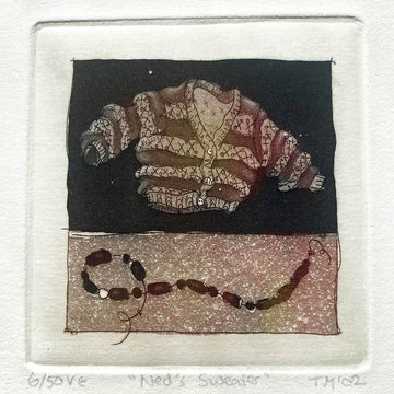 Tessa May artwork 'Ned's Sweater' at Gallery78 Fredericton, New Brunswick