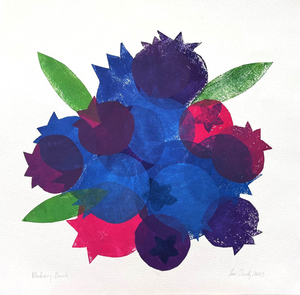 Lori Doody artwork 'Blueberry Bunch' at Gallery78 Fredericton, New Brunswick