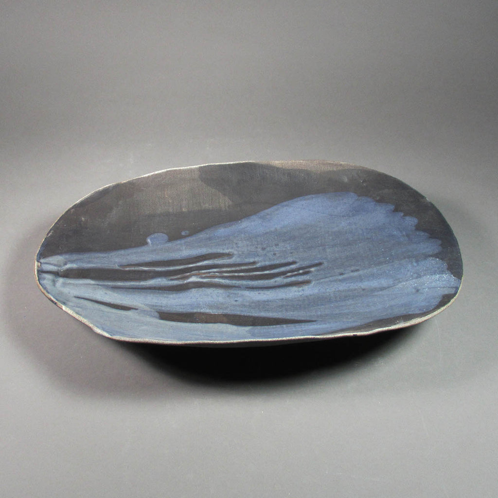 Heather Waugh Pitts artwork 'Black Porcelain Platter' at Gallery78 Fredericton, New Brunswick
