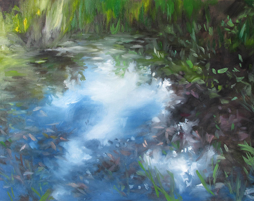 Amber Young artwork 'Pond Study 5' at Gallery78 Fredericton, New Brunswick