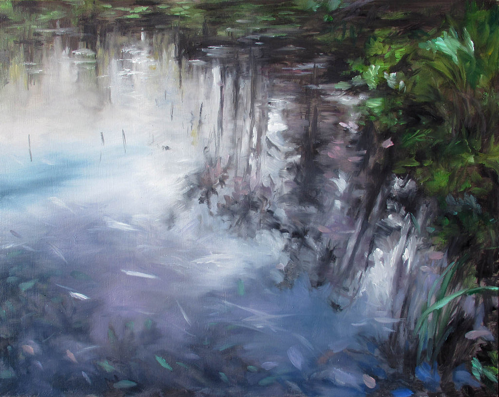 Amber Young artwork 'Pond Study 6' at Gallery78 Fredericton, New Brunswick