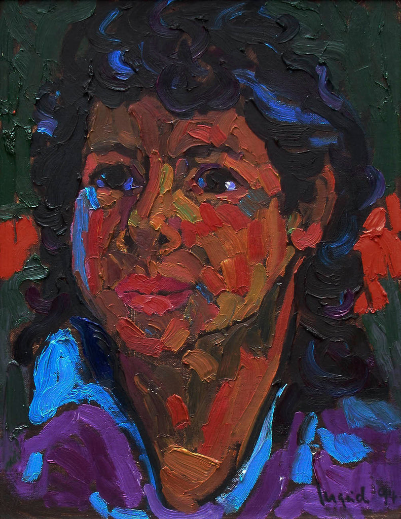 Ingrid Seyffer artwork 'untitled (dark hair)' at Gallery78 Fredericton, New Brunswick