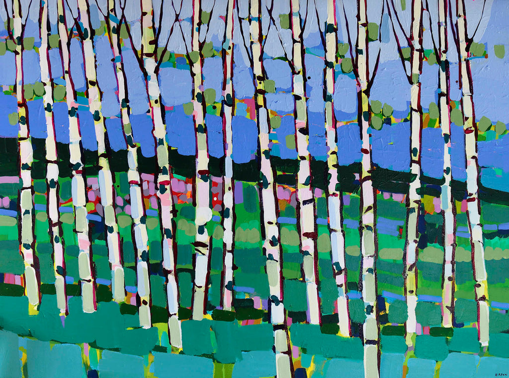 Alexandrya Eaton artwork 'Late Autumn Birch' at Gallery78 Fredericton, New Brunswick