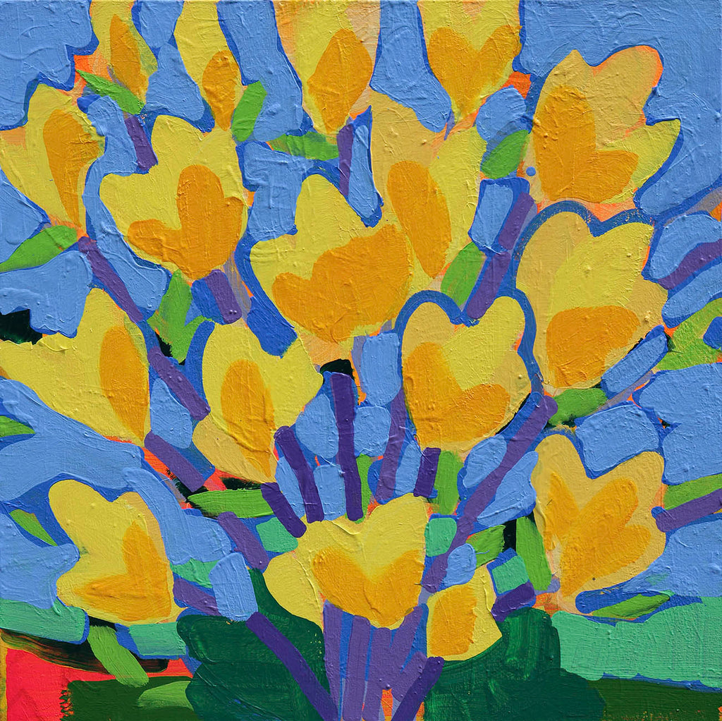 Alexandrya Eaton artwork 'Yellow Magnolia Study' at Gallery78 Fredericton, New Brunswick