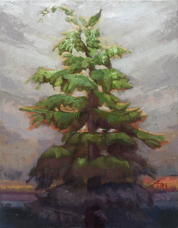 Eric Budovitch artwork 'Fir Tree II' at Gallery78 Fredericton, New Brunswick