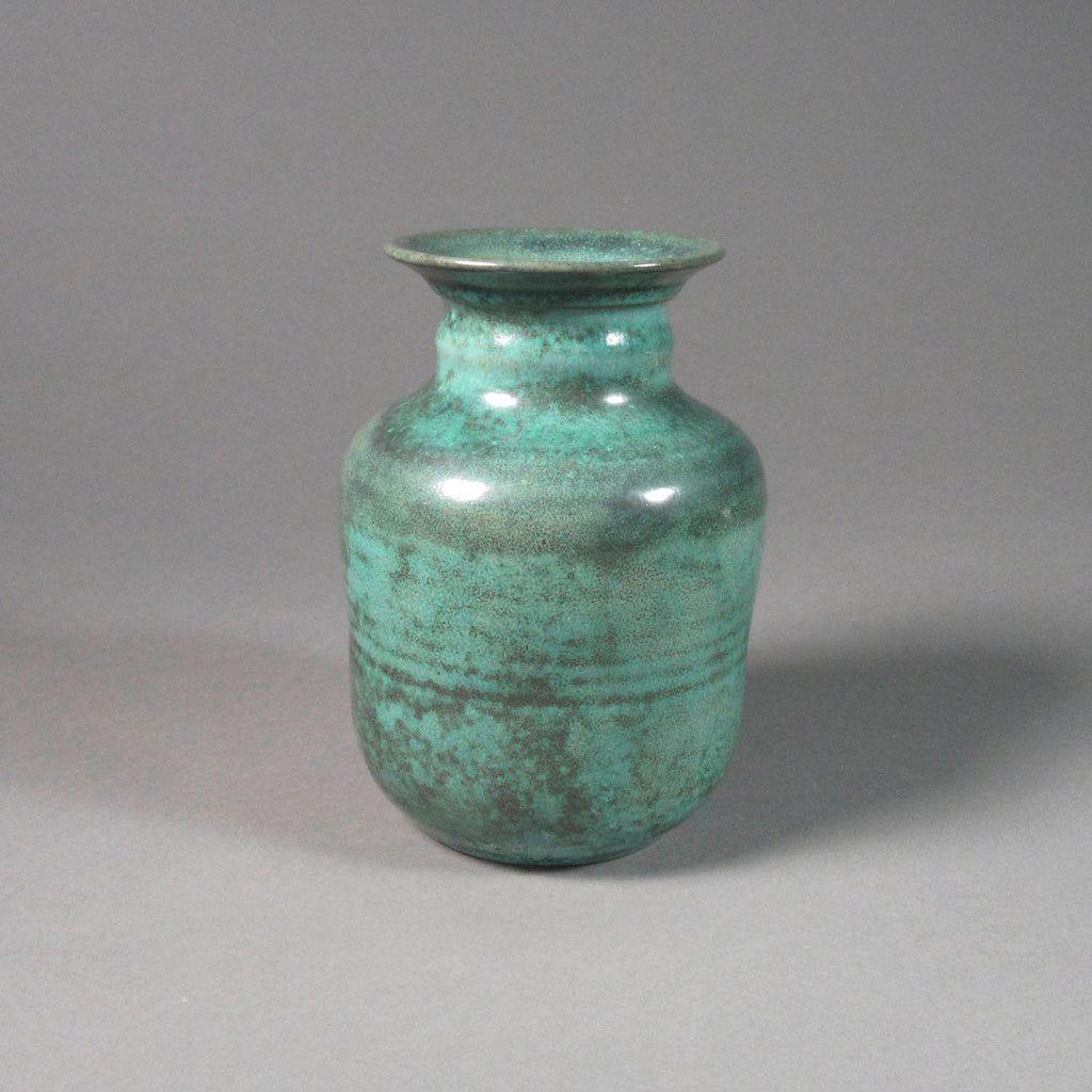 Deichmann Pottery artwork 'Green Vase' at Gallery78 Fredericton, New Brunswick