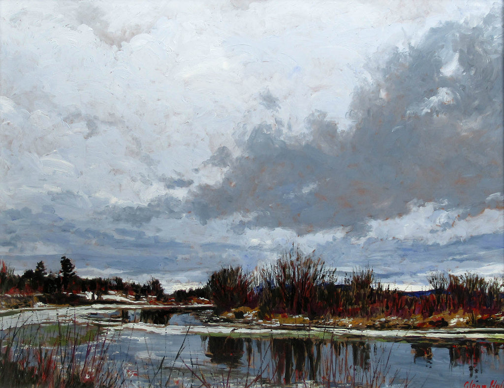 Glenn Hall artwork 'Salmon River near Grand Lake' at Gallery78 Fredericton, New Brunswick