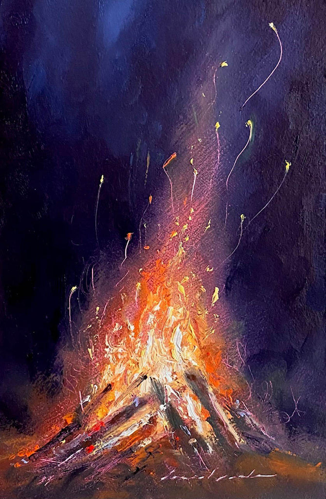 Daniel Porter artwork 'Flickering Flame' at Gallery78 Fredericton, New Brunswick