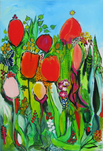 Nancy Morin artwork 'In my Mother's Garden II' at Gallery78 Fredericton, New Brunswick