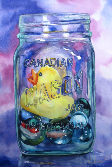 Andrew Henderson artwork 'Duck Under Glass' at Gallery78 Fredericton, New Brunswick