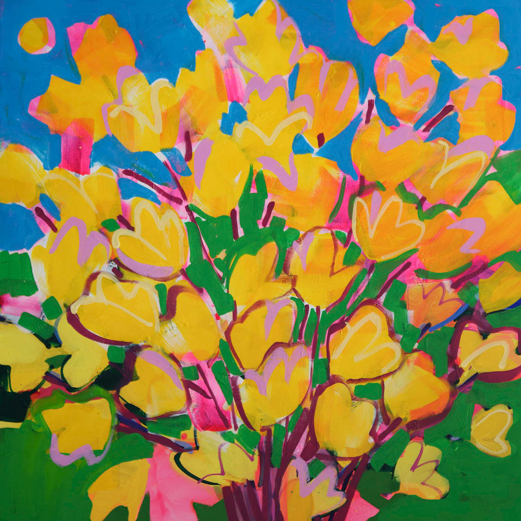 Alexandrya Eaton artwork 'Bursting Magnolia' at Gallery78 Fredericton, New Brunswick