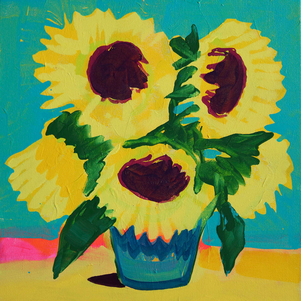 Alexandrya Eaton artwork 'Studio Sunflowers' at Gallery78 Fredericton, New Brunswick