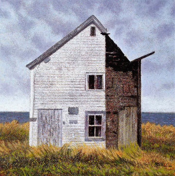 Steven Rhude artwork 'An Odd House, Bonavista' at Gallery78 Fredericton, New Brunswick
