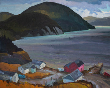 Réjean Roy artwork 'Newfoundland Coast' at Gallery78 Fredericton, New Brunswick